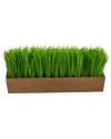 Nearly Natural 12in Grass Artificial Plant In Decorative Planter In Green