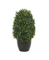 Nearly Natural 13" Boxwood Topiary Artificial Plant In Green