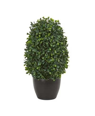 Nearly Natural 13" Boxwood Topiary Artificial Plant In Green