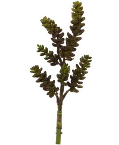 Nearly Natural 13" Succulent Artificial Flower, Set Of 12 In Green
