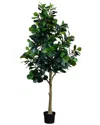 Nearly Natural 13ft Artificial Fiddle Leaf Fig Tree In Green