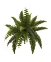 Nearly Natural 14" Boston Fern Artificial Plant, Set Of 6 In Green