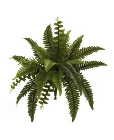 Nearly Natural 14" Boston Fern Artificial Plant, Set Of 6 In Green