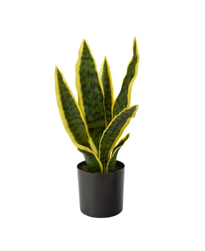 Nearly Natural 14" Sansevieria Artificial Plant In Green