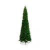Nearly Natural 15' Artificial Slim Green Mountain Pine Christmas Tree With 1900 Warm White Led Lights And 5460 Bran In Green