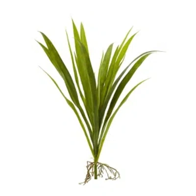 Nearly Natural 15" Grass Artificial Plant, Set Of 6 In Green
