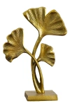 NEARLY NATURAL 15-INCH LEAF SCULPTURE DECOR
