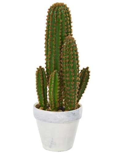 Nearly Natural 1.5-ft Cactus Succulent Artificial Plant In Green