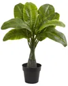 Nearly Natural 16in Mini Banana Artificial Plant In Green
