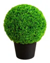 Nearly Natural 16in Uv-resistant Artificial Mediterranean Cypress Topiary  Plant (indoor/outdoor) In Green
