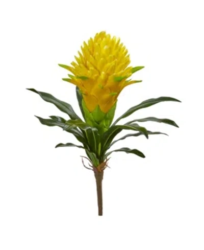 Nearly Natural 17" Ginger Artificial Flower (set Of 4) In Yellow