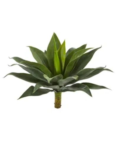 Nearly Natural 19" Large Agave Artificial Plant (set Of 2) In Green