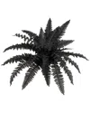 Nearly Natural 19in. Artificial Halloween Black Boston Fern - Set Of 6 In Black