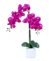 Nearly Natural 19in Artificial Orchid With Decorative Vase In Pink
