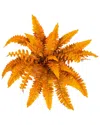 Nearly Natural 19in. Autumn Artificial Fall Boston Fern - Set Of 6 In Orange