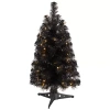 Nearly Natural 2 Foot Black Faux With Lights Artificial Plant In Black