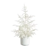 Nearly Natural 2 Foot Pine Christmas Tree In White