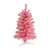 Nearly Natural 2ft. Pink Artificial Christmas Tree With 35 Led Lights And 72 Bendable Branches In Pink