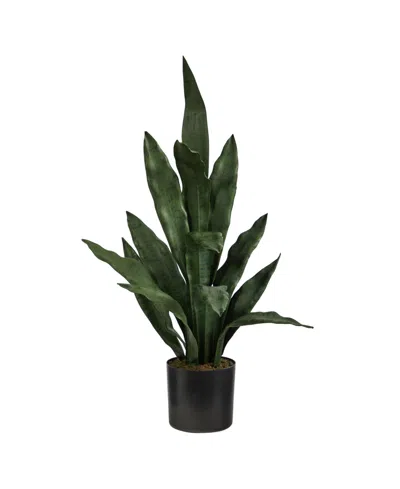 Nearly Natural 2' Sansevieria Artificial Plant In Green