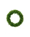 Nearly Natural 20" Artificial Boxwood Wreath In Green