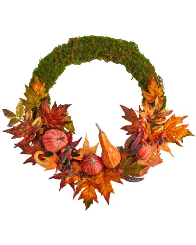 Nearly Natural 20in. Autumn Pumpkin In Green