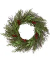 Nearly Natural 20in Cedar And Ruscus In Green