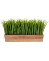 Nearly Natural 20in Vanilla Grass Artificial Plant In Decorative Planter In Green