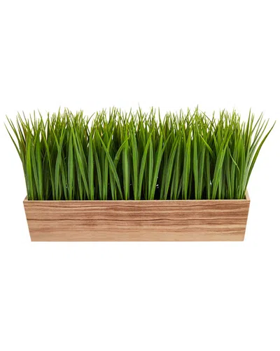 Nearly Natural 20in Vanilla Grass Artificial Plant In Decorative Planter In Green