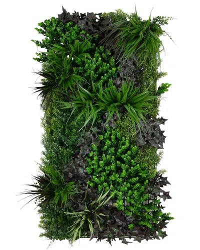 Nearly Natural 20in. X 40in. Uv Resistant Borneo Jungle Artificia In Green