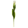 Nearly Natural 22-in. Tulip Artificial Flower, Set Of 8 In White