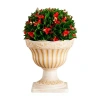 Nearly Natural 22" Uv Resistant Artificial Christmas Ball In Classic Decorative Planter Indoor And Outdoor In Multi