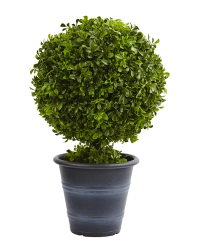 Nearly Natural 23in Boxwood Ball Topiary