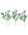 Nearly Natural 23in. Lighted Artificial Olive Branch Stems With 3