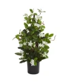 Nearly Natural 24" Stephanotis Artificial Climbing Plant In White