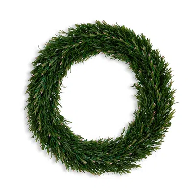 NEARLY NATURAL 24 UV RESISTANT ROSEMARY ARTIFICIAL WREATH (INDOOR/OUTDOOR)