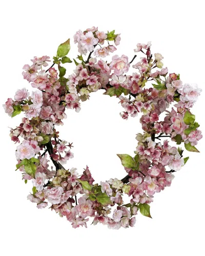 NEARLY NATURAL NEARLY NATURAL 24IN CHERRY BLOSSOM WREATH