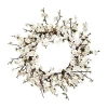 Nearly Natural 24in. Plum Blossom Wreath In Multi