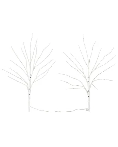 Nearly Natural 24in. Pre-lit Artificial White Birch Branches With