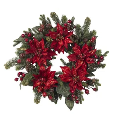 Nearly Natural 24in Wreath In Multi