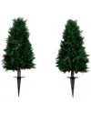 Nearly Natural 3ft. Uv Resistant Artificial Cedar Plant With Integrated Ground Stake Indoor/outdoor