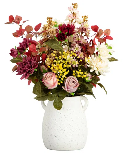 Nearly Natural 25in. Mixed Flower Arrangement In Ceramic Vase