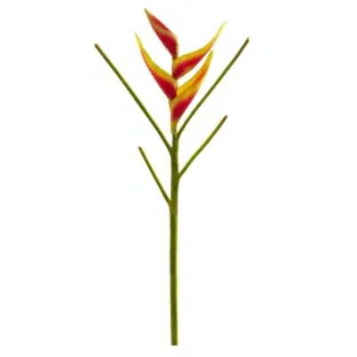 Nearly Natural 26-in. Heliconia Artificial Flower, Set Of 4 In Orange