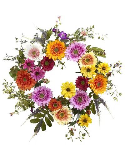 NEARLY NATURAL NEARLY NATURAL 26IN AFRICAN SUNFLOWER WREATH