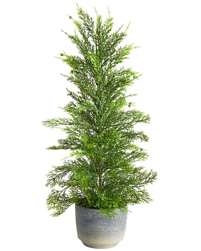 Nearly Natural 27in Californian Cedar Artificial Tree In Green