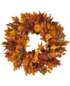 Nearly Natural 28" Harvest Wreath In Fall