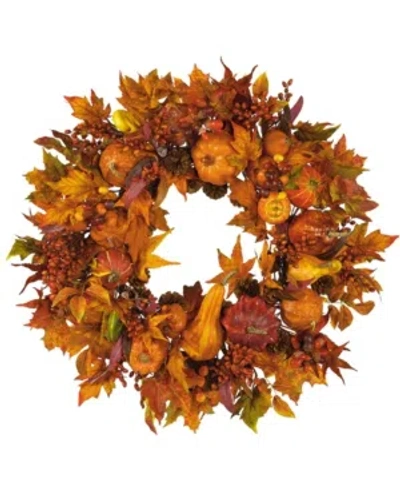 Nearly Natural 28" Harvest Wreath In Fall