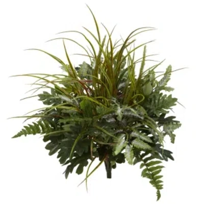 Nearly Natural 28" Mix Greens Artificial Plant, Set Of 2