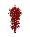 Nearly Natural 28" Plum Blossom Teardrop In Red