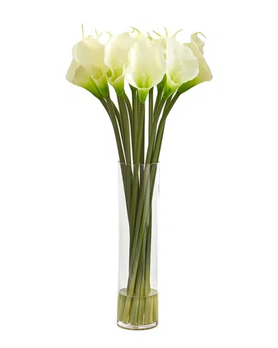 Nearly Natural 28-in Calla Lily Artificial Arrangement In Green