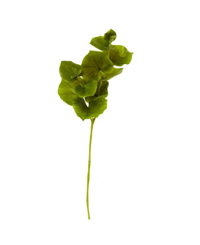Nearly Natural 29-in. Lotus Artificial Leaf, Set Of 12 In Green